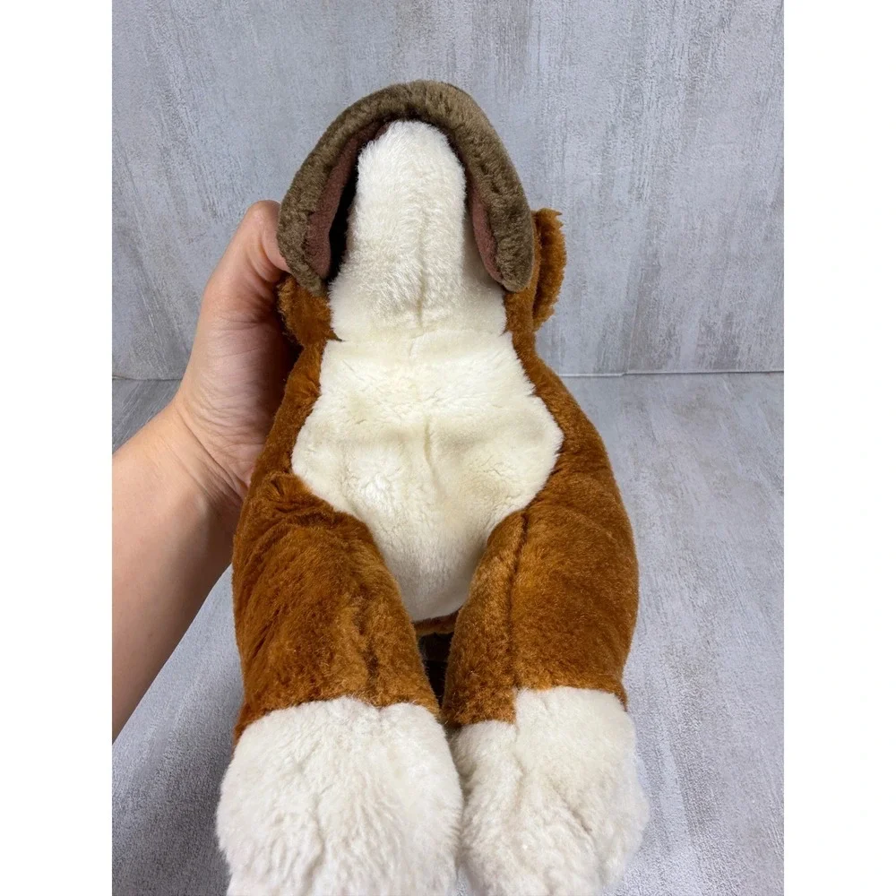 Animal Alley Boxer Dog Plush Toys R Us Brown White Stuffed Animal 9 Inch